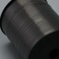 Лента для декора и подарков, черный, 0,5 см х 500 м