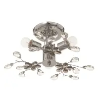 Люстра BayerLux &laquo;Цветы&raquo;, 3&times;40 Вт, Е27, хром, 42&times;42&times;18 см