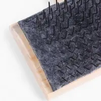 Щетка-пуходёрка деревянная ZOONIK «Кавказец» полукруглая, 100×55 см