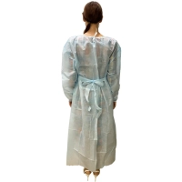 Халат хирург. стер, рук.рез, дл.140 см, р.54-56, пл.25, смс, 1шт