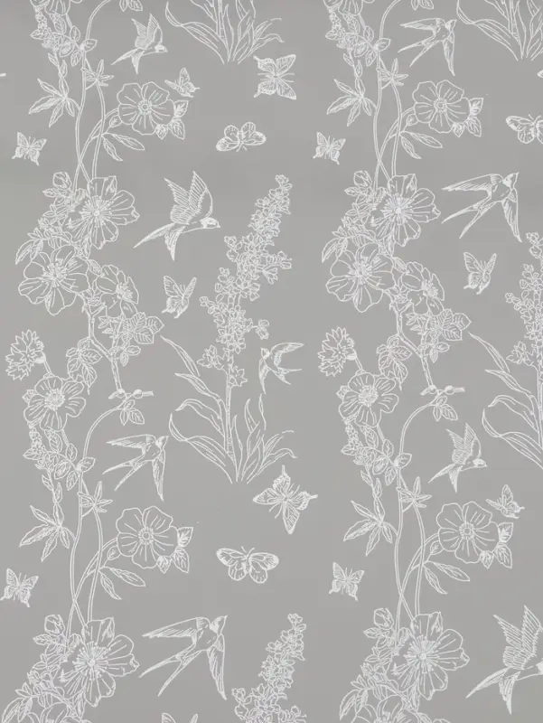 Плёнка для цветов &laquo;Ласточки&raquo;, прозрачная/белая, 0.6&times;9.3&plusmn;5% м, 40 мкм, 200 г