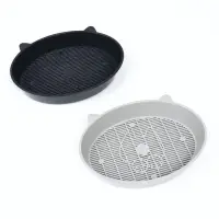 Туалет для кошек &laquo;Киса&raquo;, 36&times;27&times;6 см, с сеткой, пластик, серый микс