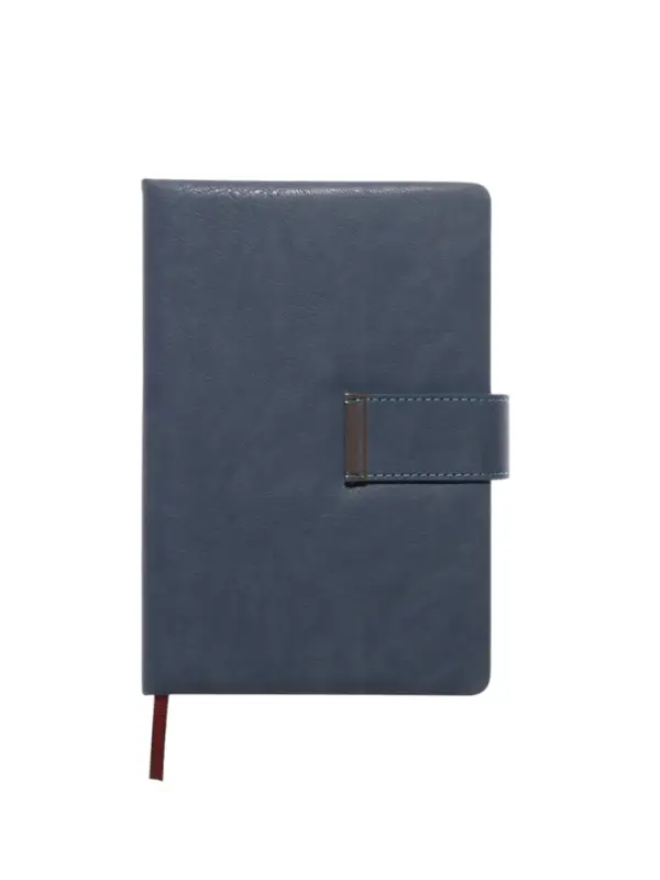 Ежедневник недатированный формат А5, с хлястиком, 112л, линия, пвх, Синий Ежедневник недатированный формат А5, с хлястиком, 112л, линия, пвх, Синий