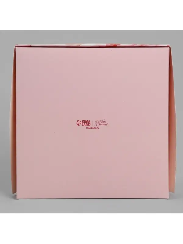 Кондитерская упаковка, коробка с ламинацией &laquo;Пионы&raquo;, 20&times;20&times;4 см