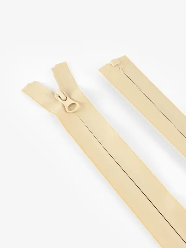 Молния &laquo;Спираль&raquo;, №7, разъёмная, водонепроницаемая, замок автомат, 60 см, светло-бежевая