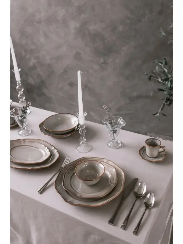 Тарелка Magistro Vintage, d=19 см, фарфор, серая