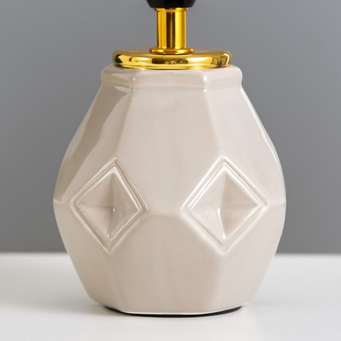 Настольная лампа Настольная лампа "Алес" Е14 40Вт бежевый 13х13х25 см RISALUX