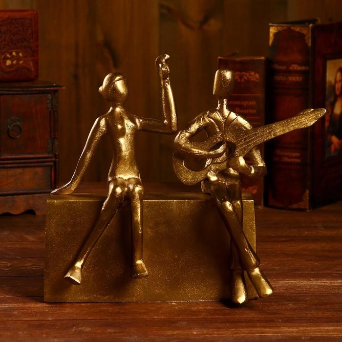 Сувенир  Сувенир "Музыканты" алюминий 24,8х7,6х25,4 см (латунное покрытие)