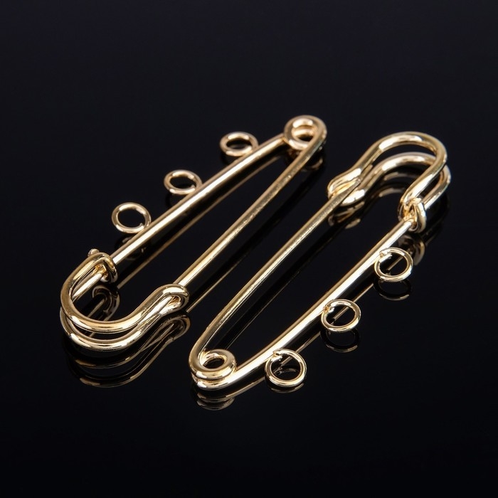 Булавка для подвесок PO-050, №02 (набор 2 шт.) 50×5 мм, цвет золото Булавка для подвесок PO-050, №02 (набор 2 шт.) 50×5 мм, цвет золото