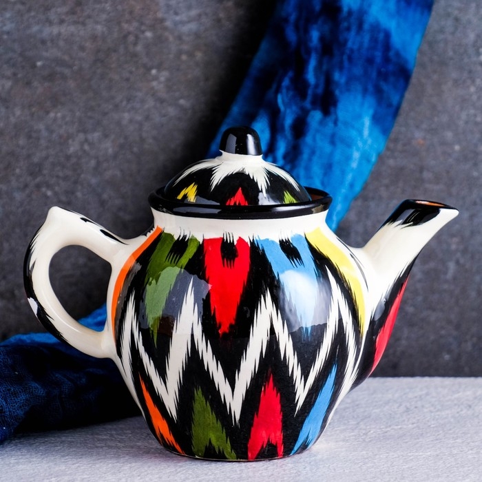 Чайник Риштанская Керамика Чайник Риштанская Керамика "Атлас", 700 мл, микс