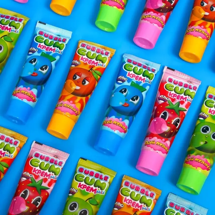 Жевательная резинка «Дуй пузырь! Bubble gum крем MIX», 22 г Жевательная резинка «Дуй пузырь! Bubble gum крем MIX», 22 г