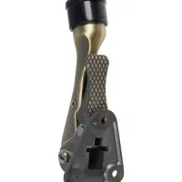 Фиксатор дверной LOCKLAND “козья ножка”, с автоподъемом, цвет бронза