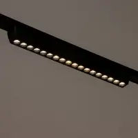 Светильник трековый BayerLux SLIM &laquo;Линза-33&raquo;, LED, 18 Вт, 3000K-6000К, 48 В, CRI90, 3.2&times;3.8&times;33.8 см, чёрный