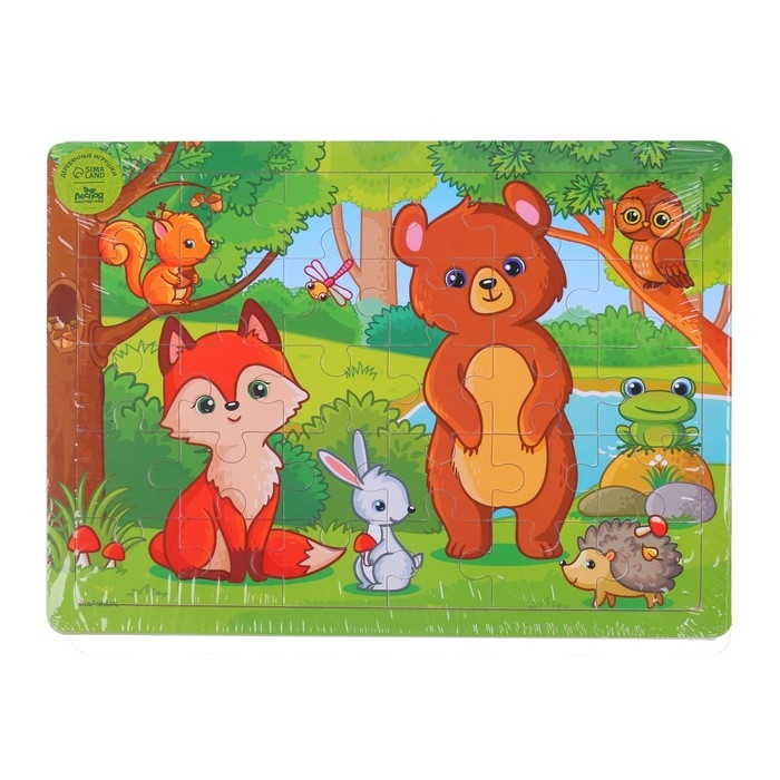 Пазл большой «Лес», 30 элементов Пазл большой «Лес», 30 элементов