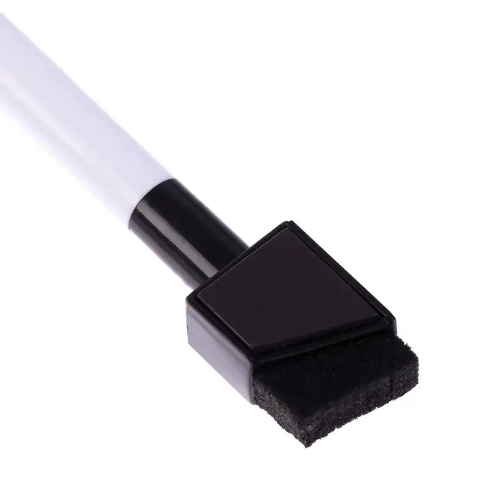 Маркеры на водной основе со стиралкой и магнитом 2 шт., цвет чёрный и синий Маркеры на водной основе со стиралкой и магнитом 2 шт., цвет чёрный и синий