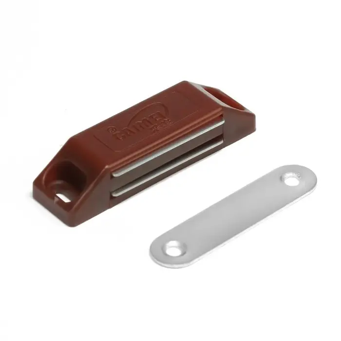 Магнит мебельный M002BR, 60×13, средний, коричневый