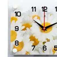 Часы настенные: Цветы, &laquo;Ромашки&raquo;, бесшумные, 20&times;26 см