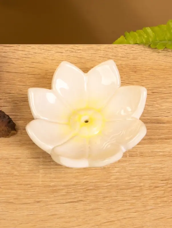 Подставка под благовония  Подставка под благовония "Цветок лотоса" керамика, цв. МИКС, 9,5х9,5х3 см