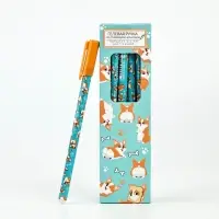 Ручка пластик пиши-стирай с колпачком "Корги", синяя паста, гелевая 0,5 мм Ручка пластик пиши-стирай с колпачком "Корги", синяя паста, гелевая 0,5 мм