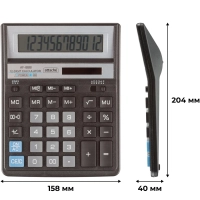 Калькулятор настольный ПОЛНОРАЗМЕРНЫЙ AttacheAF-888,12р,дв.пит204x158мм,ч/с