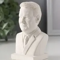 Бюст «Ельцин», 11×7×5 см, гипс