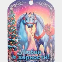 Доска разделочная сувенирная Дарим Красиво «Символ года. Любви и верности!», дерево, 27.5×19.5×0.5 см, разноцветная