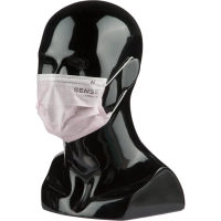 Маска медицинская 3-х сл., резинка, розовый, Sense, картон 50шт/уп