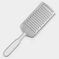 Тёрка для сыра мелкая Доляна &laquo;Помощник&raquo;, 21&times;5.5 см, с ручкой, нержавеющая сталь, серебристая