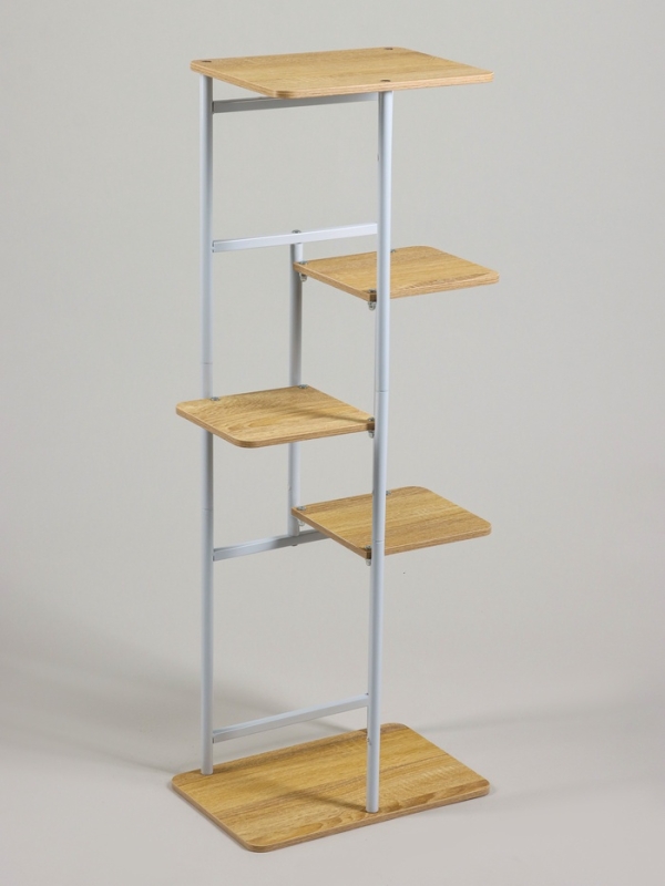 Подставка для цветов Greengo, 5 полок, 36 × 23 × 94 см, напольная, каркас металл, полки МДФ, белая Подставка для цветов Greengo, 5 полок, 36 × 23 × 94 см, напольная, каркас металл, полки МДФ, белая