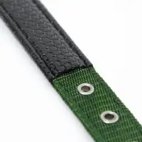 Ошейник &laquo;Комфорт&raquo; комбинированный (полиэстер, искусственная кожа), 55&times;2.5 см, ОШ 40-50 см, зелёный