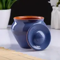 Горшочки для запекания Вятская керамика, набор 6 шт., ухват, 500 мл, МИКС