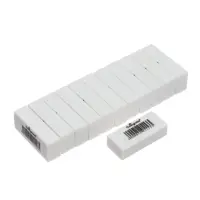 Ластики 12 штук, прямоугольные, белые, синтетические, 31&times;13&times;9 мм