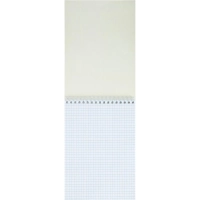 Блокнот А5 60л Attache Nature Black flowers клет,65г,100%,греб,карт,ВД-лак