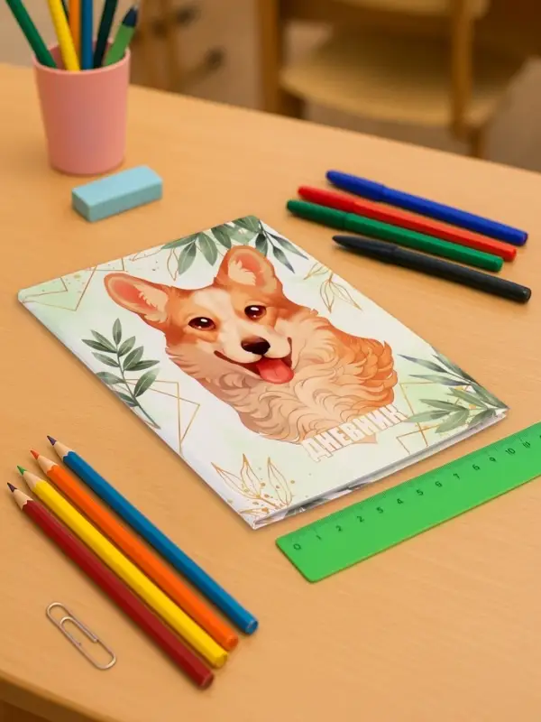 Дневник школьный для 1-11 классов, Lovely pet, интегральная (гибкая) обложка, матовая ламинация, выборочный лак, 40 листов