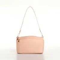 Сумка женская кросс-боди на молнии, 23&times;9&times;15 см, пудровая