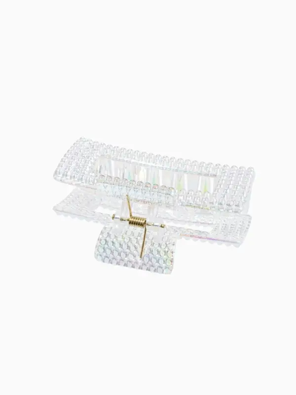 Крабик для волос &laquo;Мейли&raquo;, прямой, 8.5 см, прозрачный