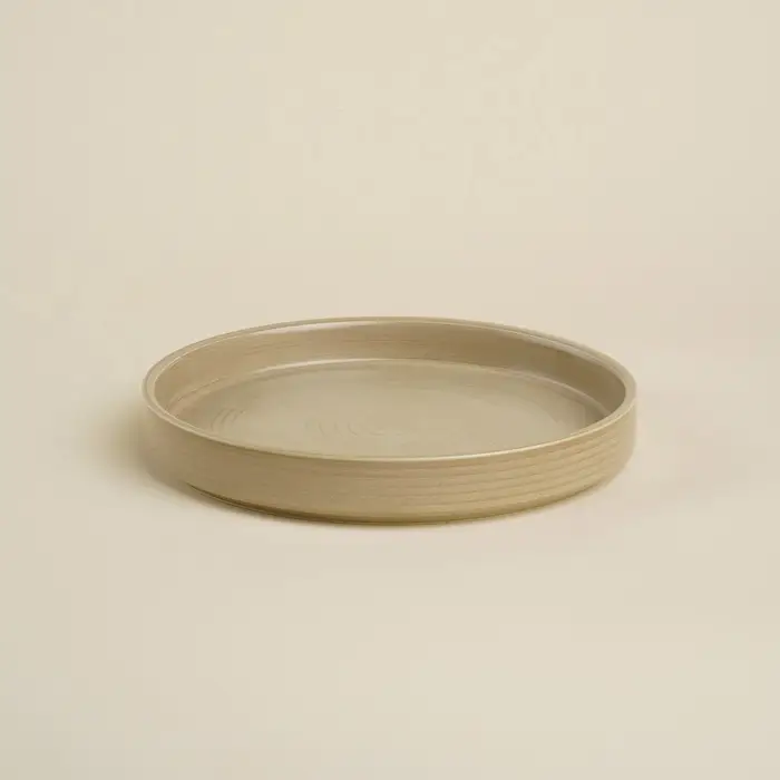 Тарелка обеденная фарфоровая SL Home &laquo;Песчаный бриз&raquo;, d=21 см, бежевая