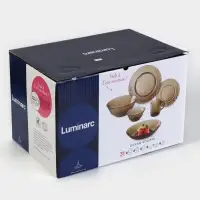 Столовый сервиз Luminarc Ocean Eclipse, 31 предмет, стекло, коричневый