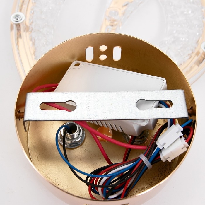 Бра 1830/1GD LED 24Вт 4000К хромированное золото 17х7,5х28 см