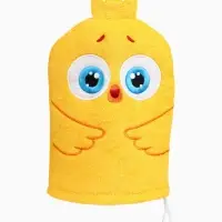 Мочалка детская для купания, варежка, из махры, ЦЫП-ЦЫП