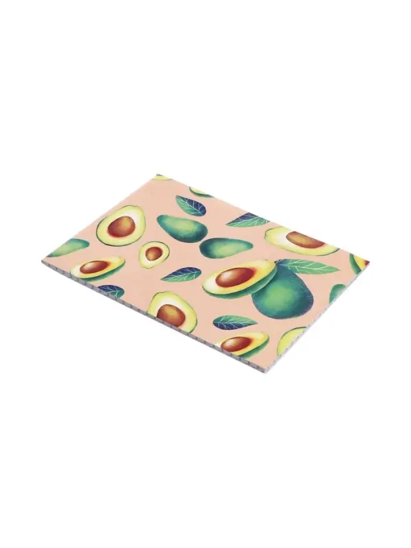 Блокнот А6, 32 листа в клетку на скрепке "Авокадо", обложка мелованный картон, блок офсет, МИКС