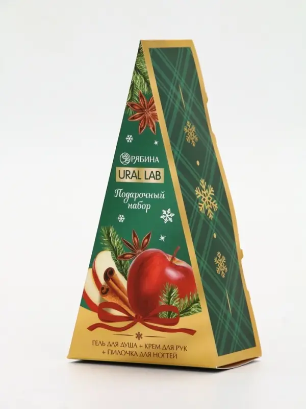 URAL LAB Арома Саунд Набор гель для душа, крем для рук и пилка для ногтей, яблоко URAL LAB Арома Саунд Набор гель для душа, крем для рук и пилка для ногтей, яблоко