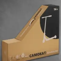Самокат трюковой GRAFFITI Advanced 24, колёса PU 100 мм, SCS компрессия, ABEC 9 Chrome, чёрный