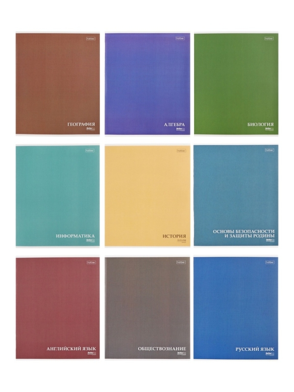 Комплект предметных тетрадей 24 листа, 10 предметов Hatber MoNoCoLoR, обложка мелованный картон, матовая ламинация, тиснение фольгой, с интерактивн�... Комплект предметных тетрадей 24 листа, 10 предметов Hatber MoNoCoLoR, обложка мелованный картон, матовая ламинация, тиснение фольгой, с интерактивн�...