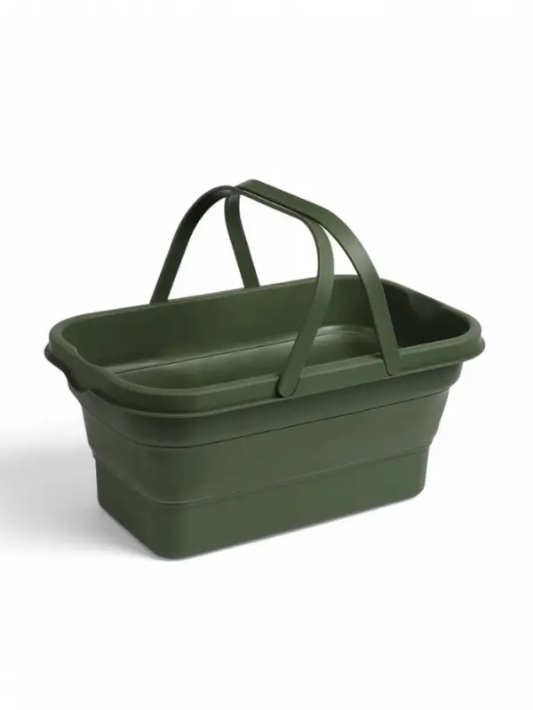 Корзина - столик maclay 2 в 1, складная, 47&times;28.5&times;23.5 см, зелёная