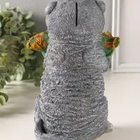 Копилка для денег с подставкой для мелочей &laquo;Енот&raquo;, полистоун, 26&times;17&times;19 см