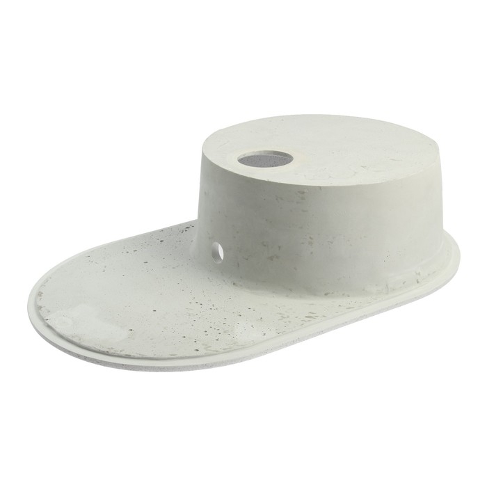 Мойка для кухни из камня ZEIN 11/Q10, 720 х 455 мм, овальная, перелив, цвет светло-серый Мойка для кухни из камня ZEIN 11/Q10, 720 х 455 мм, овальная, перелив, цвет светло-серый