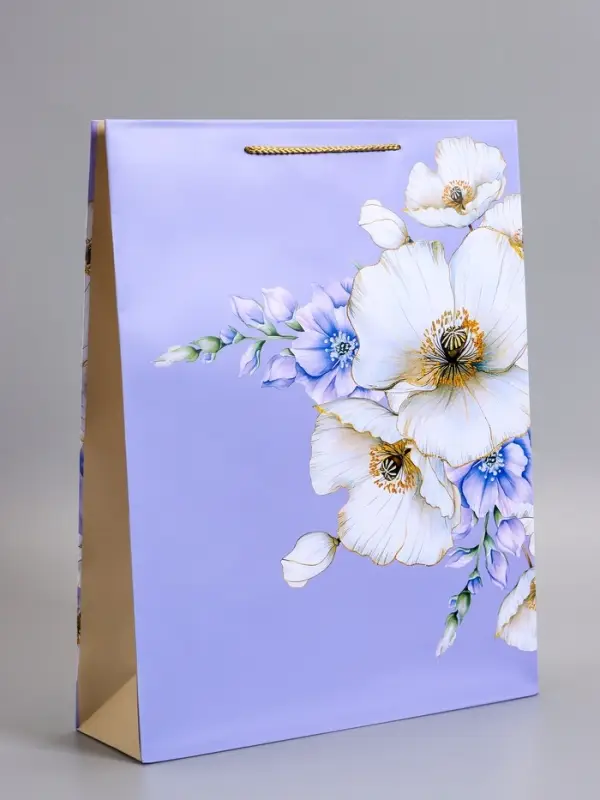 Пакет подарочный ламинированный &laquo;Счастье&raquo;, 33&times;42.5&times;10 см
