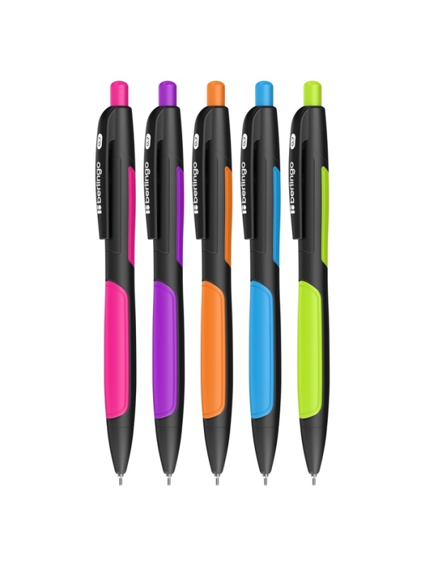 Ручка шариковая автоматическая, Berlingo ColorZone 2, 0.7 мм, синяя, МИКС Ручка шариковая автоматическая, Berlingo ColorZone 2, 0.7 мм, синяя, МИКС