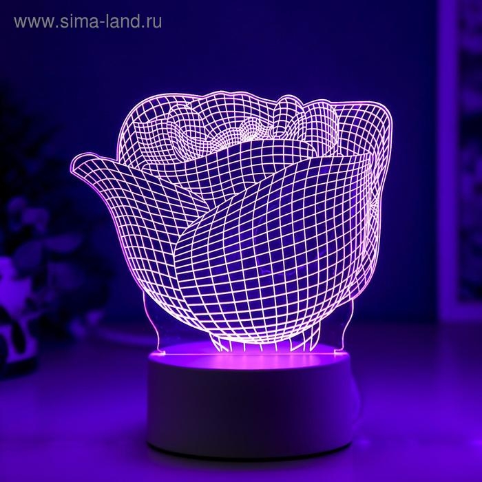 Светильник "Роза" LED RGB от сети RISALUX